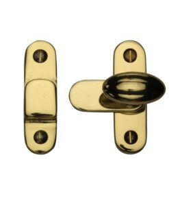 Heritage Brass Cabinet Hook & Plate Showcase Fastener, Polished Brass