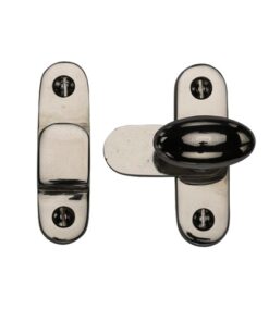 Heritage Brass Cabinet Hook & Plate Showcase Fastener, Polished Nickel