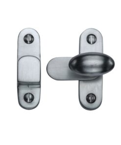 Heritage Brass Cabinet Hook & Plate Showcase Fastener, Satin Chrome