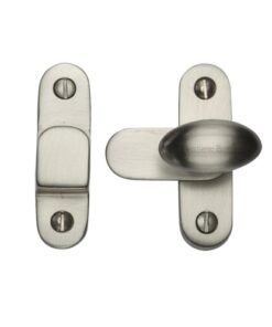 Heritage Brass Cabinet Hook & Plate Showcase Fastener, Satin Nickel