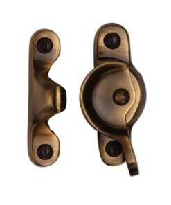 Heritage Brass Fitch Pattern Sash Fastener (66mm x 17mm), Antique Brass
