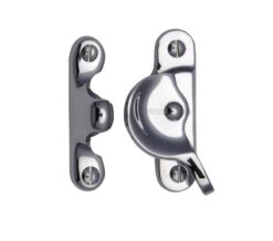 Heritage Brass Fitch Pattern Sash Fastener (66mm x 17mm), Polished Chrome