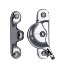 Heritage Brass Fitch Pattern Sash Fastener (66mm x 17mm), Polished Chrome
