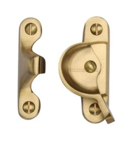 Heritage Brass Fitch Pattern Sash Fastener (66mm x 17mm), Satin Brass