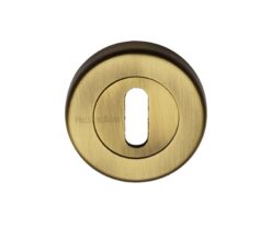 Heritage Brass Standard Key Escutcheon, Antique Brass