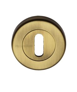 Heritage Brass Standard Key Escutcheon, Antique Brass