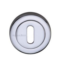 Heritage Brass Standard Key Escutcheon, Polished Chrome