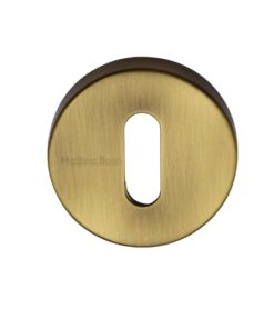 Heritage Brass Standard Key Escutcheon, Antique Brass