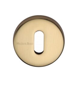 Heritage Brass Standard Key Escutcheon, Polished Brass