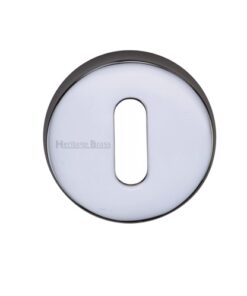 Heritage Brass Standard Key Escutcheon, Polished Chrome