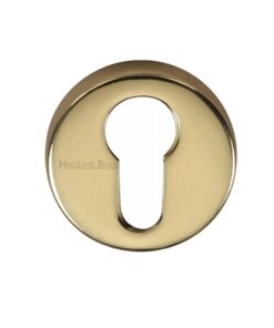 Heritage Brass Euro Profile Key Escutcheon, Polished Brass