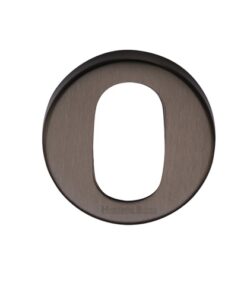 Heritage Brass Oval Key Escutcheon, Matt Bronze