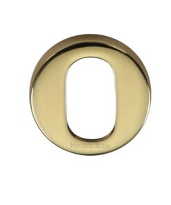 Heritage Brass Oval Key Escutcheon, Polished Brass
