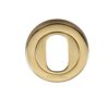 Heritage Brass Oval Profile Key Escutcheon, Polished Brass -
