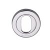 Heritage Brass Oval Profile Key Escutcheon, Polished Chrome -