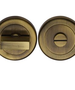 Heritage Brass Round 53mm Diameter Turn & Release, Antique Brass
