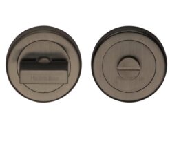 Heritage Brass Round 53mm Diameter Turn & Release, Matt Bronze