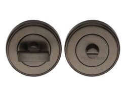 Heritage Brass Round 50mm Diameter Turn & Release, Matt Bronze