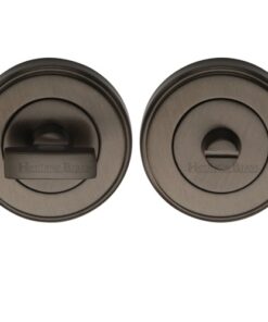 Heritage Brass Round 50mm Diameter Turn & Release, Matt Bronze