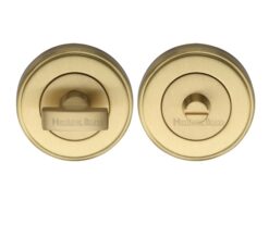 Heritage Brass Round 50mm Diameter Turn & Release, Satin Brass