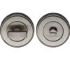 Heritage Brass Round 50mm Diameter Turn & Release, Satin Nickel -