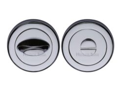 Heritage Brass Contemporary Round 53mm Diameter Turn & Release, Polished Chrome