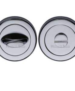 Heritage Brass Contemporary Round 53mm Diameter Turn & Release, Polished Chrome