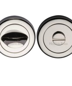 Heritage Brass Contemporary Round 53mm Diameter Turn & Release, Polished Nickel