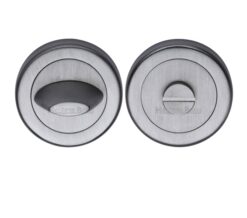 Heritage Brass Contemporary Round 53mm Diameter Turn & Release, Satin Chrome