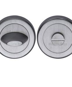 Heritage Brass Contemporary Round 53mm Diameter Turn & Release, Satin Chrome