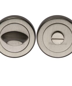 Heritage Brass Contemporary Round 53mm Diameter Turn & Release, Satin Nickel