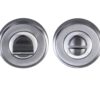 Heritage Brass Round 50mm Diameter Turn & Release, Satin Chrome