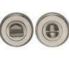 Heritage Brass Round 50mm Diameter Turn & Release, Satin Nickel