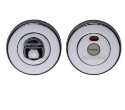 Heritage Brass Indicator Round 53mm Diameter Turn & Release, Polished Chrome
