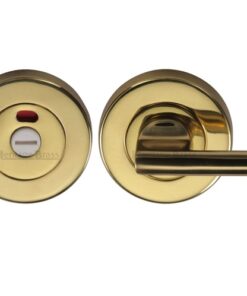 Heritage Brass Disabled Indicator & Turn Round 53mm Diameter Turn & Release, Polished Brass