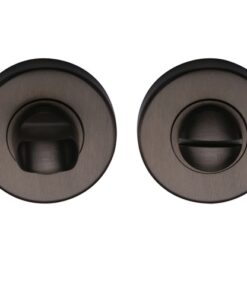 Heritage Brass Round 46mm Diameter Turn & Release, Matt Bronze