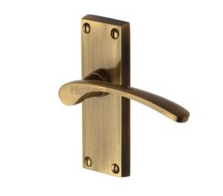 Heritage Brass Sophia Short Antique Brass Door Handles (sold in pairs)