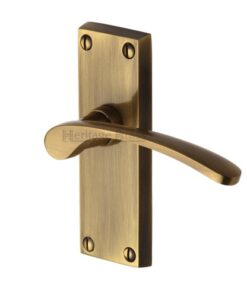 Heritage Brass Sophia Short Antique Brass Door Handles (sold in pairs)
