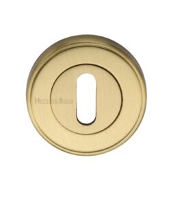 Heritage Brass Standard Key Escutcheon, Satin Brass