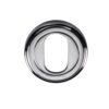 Heritage Brass Oval Profile Key Escutcheon, Polished Chrome -