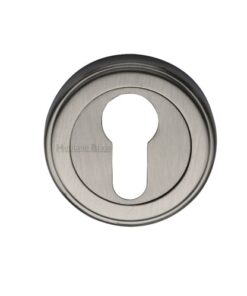 Heritage Brass Euro Profile Key Escutcheon, Satin Nickel
