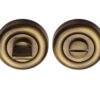 Heritage Brass Round 53mm Diameter Turn & Release, Antique Brass -