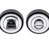 Heritage Brass Round 53mm Diameter Turn & Release, Polished Chrome -