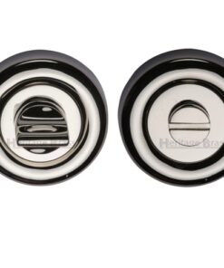Heritage Brass Round 53mm Diameter Turn & Release, Polished Nickel
