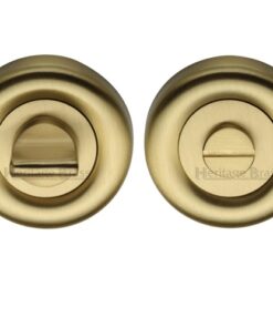 Heritage Brass Round 53mm Diameter Turn & Release, Satin Brass