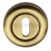 Heritage Brass Standard Key Escutcheon, Antique Brass -
