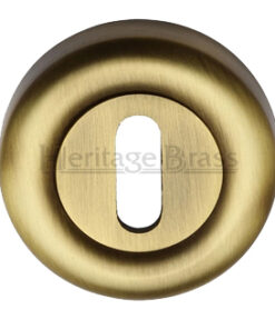 Heritage Brass Standard Key Escutcheon, Antique Brass