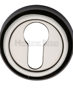 Heritage Brass Euro Profile Key Escutcheon, Polished Nickel