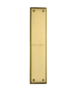 Heritage Brass Raised Fingerplate (282mm x 63mm), Satin Brass Finish