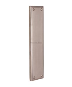 Heritage Brass Raised Fingerplate (282mm x 63mm), Satin Nickel Finish